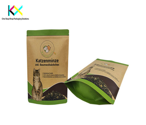 130-140um Пакет для упаковки пищи для домашних животных Kraft Paper Dog Food Packaging Bag OEM