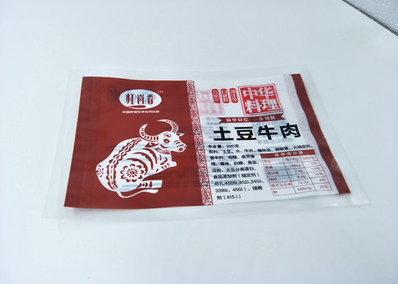 Preserve fragrance Retort Pouch Packaging for Potato beef, MRE Food Packaging, Can Afford 121 Degree